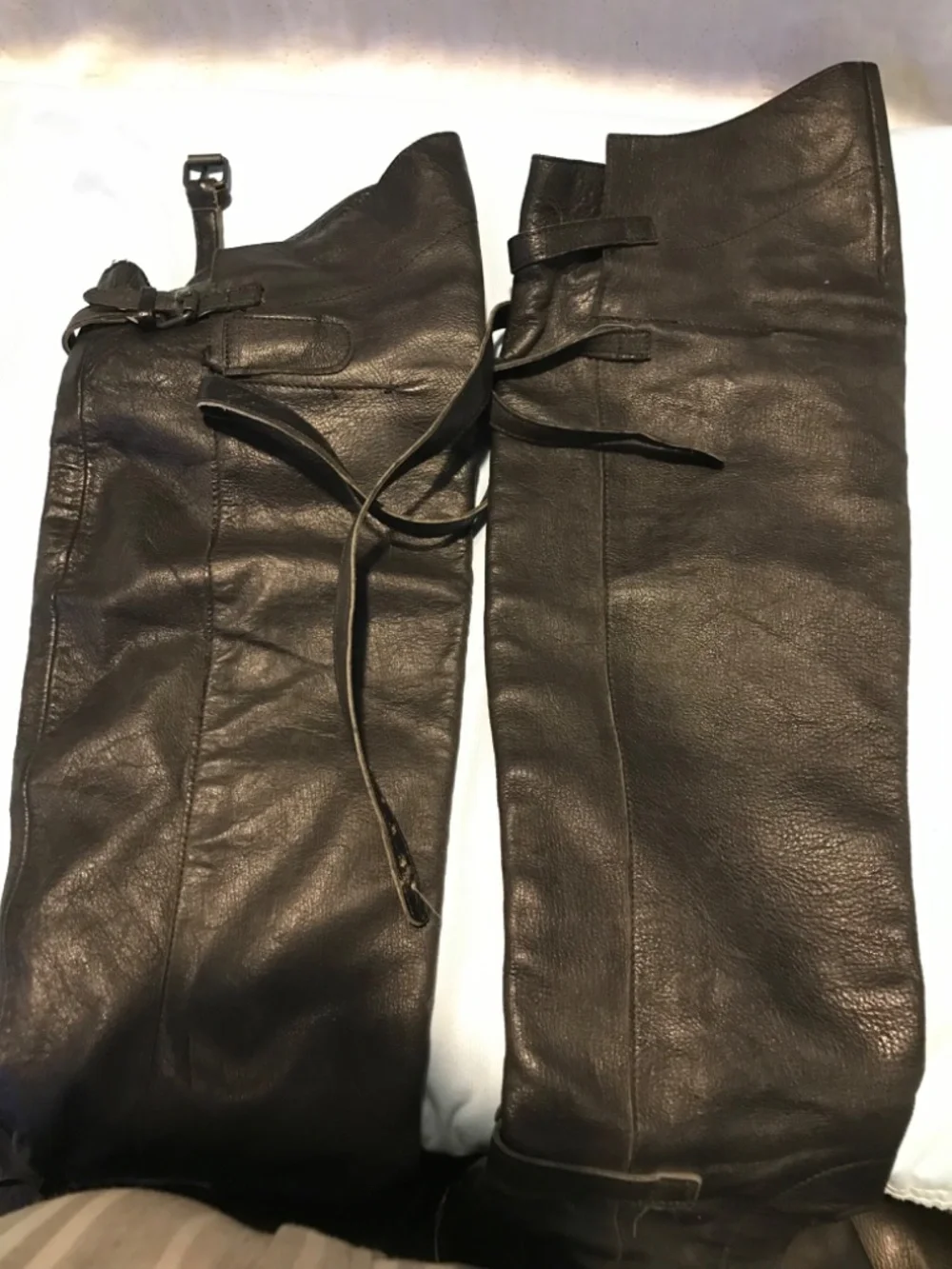A.R. VANDEVORST boots black straps 37.5 gently worn